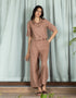 JACQUARD WIDE LEG TROUSER
